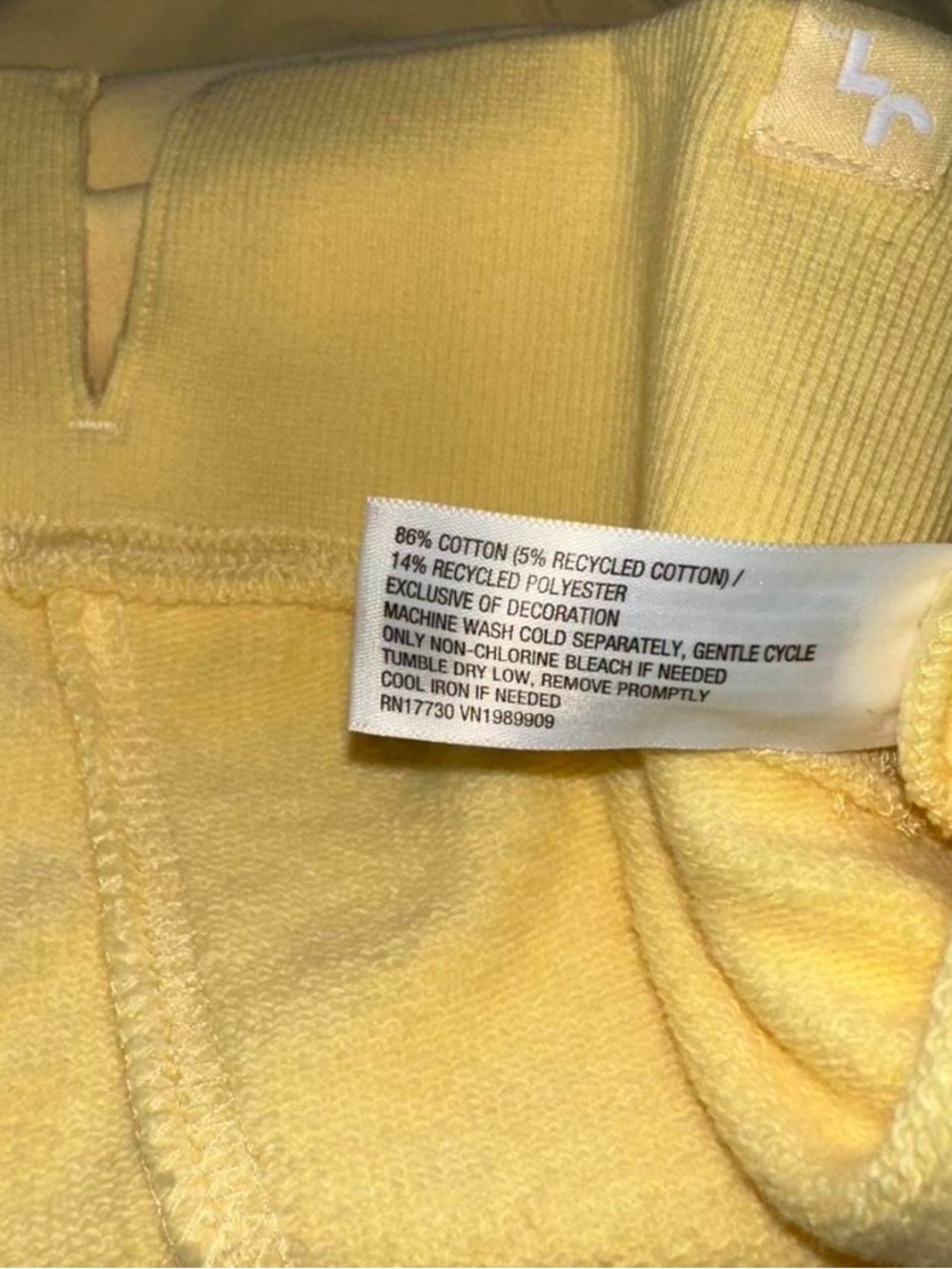 JoyLab Yellow Crewneck Sweater with Green Leaf Embroidery - Picture 6 of 6